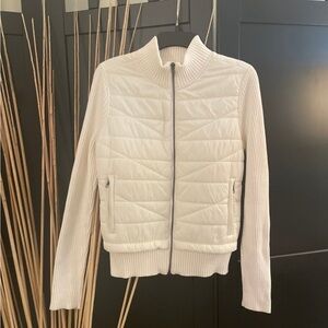 Liverpool Women's Cream Quilted Puffer Jacket